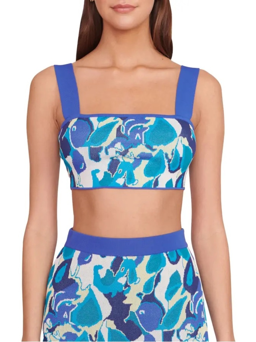 STAUD Women's Zola Knit Crop Top Size Large
